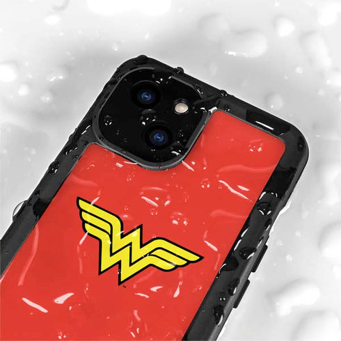 DC Comics Wonder Woman Classic Logo iPhone 15 Plus Waterproof Case